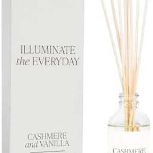 Sweet Water Decor Non-Toxic Cashmere and Vanilla Reed Diffuser Set, Cashmere, Sandalwood, Milky Coconut, Bourbon Vanilla Scented Diffuser for Home, Light Fragrance, Made in The USA, 3.5 FL OZ : Home & Kitchen