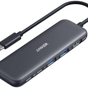 Anker USB C Hub, 5-in-1 USBC to HDMI Splitter with 4K Display, 1 x Powered USB-C 5Gbps & 2×Powered USB-A 3.0 5Gbps Data Ports for MacBook Pro, MacBook Air, Dell and More : Electronics