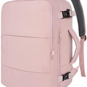 Taygeer Travel Backpack for Women, Carry On Backpack with USB Charging Port & Shoe Pouch, TSA 15.6inch Laptop Mochila Flight Approved, Nurse Bag Casual Daypack for Weekender Business Hiking, Pink : Electronics
