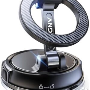 Car Phone Holder for Magsafe [78+LBS Strongest Suction & 2400gf Magnetic] 360° Adjustable Car Phone Mount, Phone Holders for Your Car for iPhone 17 Pro Max 16 15 14 13 12 Air Plus (Carbon Fiber) : Cell Phones & Accessories