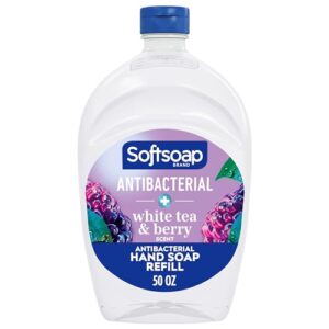 Softsoap Antibacterial Liquid Hand Soap Refill, White Tea & Berry Scented Hand Soap, 50 Ounce(Packaging May Vary) : Beauty & Personal Care